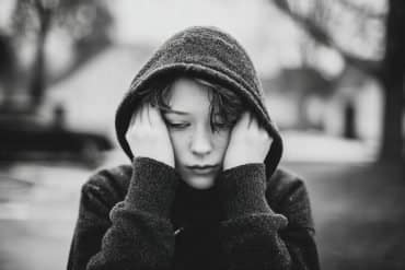 This shows a depressed teen.