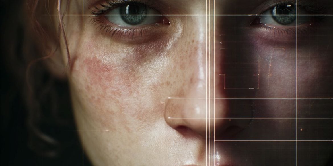 This shows an AI generated face. Could you spot it was generated by AI?