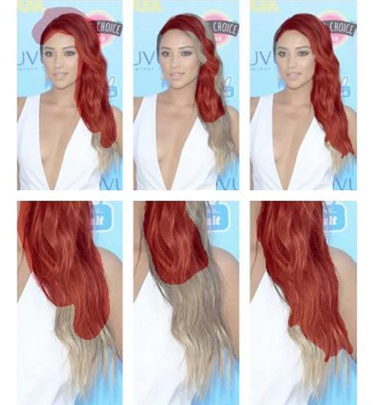 Image shows a woman with long, red hair.