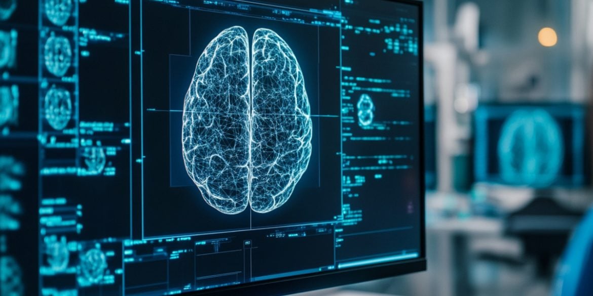 This shows a brain scan.