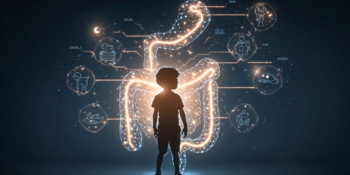 This shows a gut and a child.