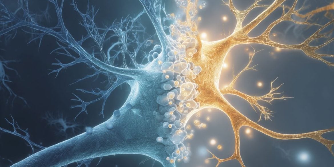 This shows an astrocyte.