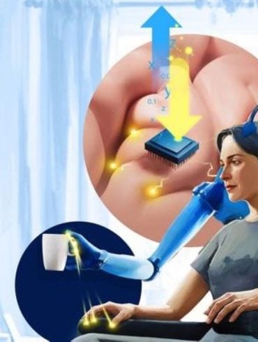 This shows a illustration of the arm in use.