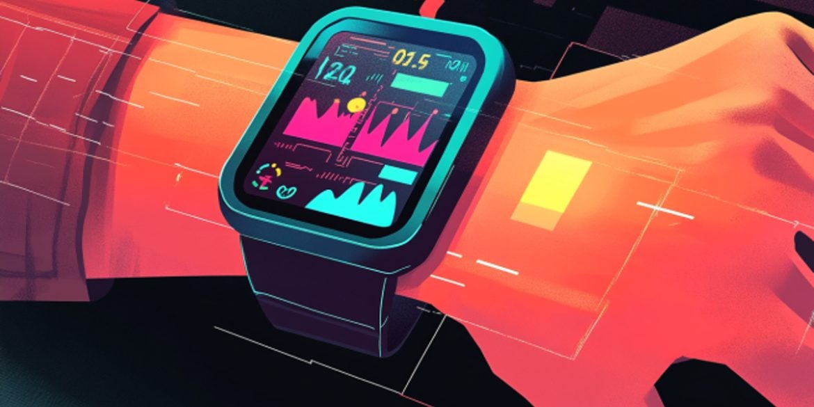 This shows a fitness tracker watch.