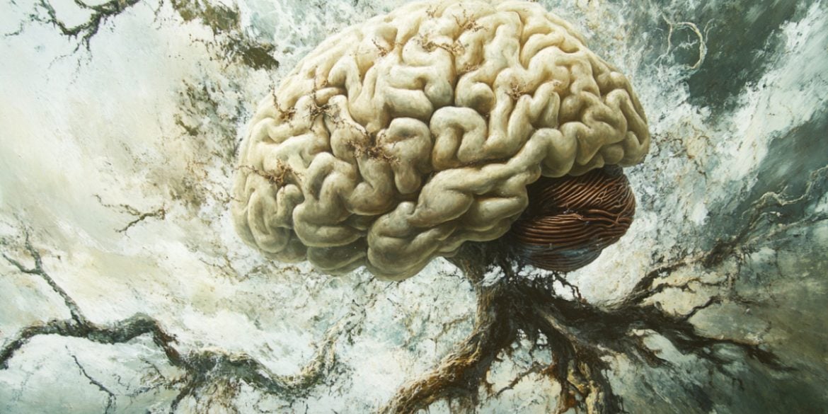 This shows a brain.