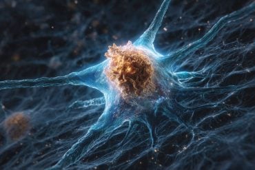 This shows a neuron.