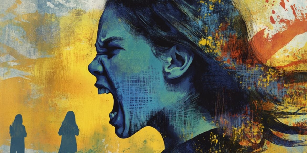 This shows an angry child.