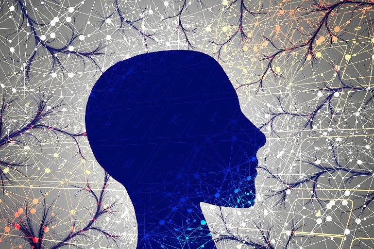 This shows the outline of a head