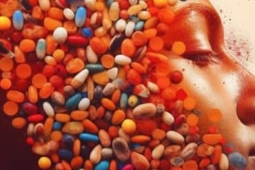 This shows a head and pills.