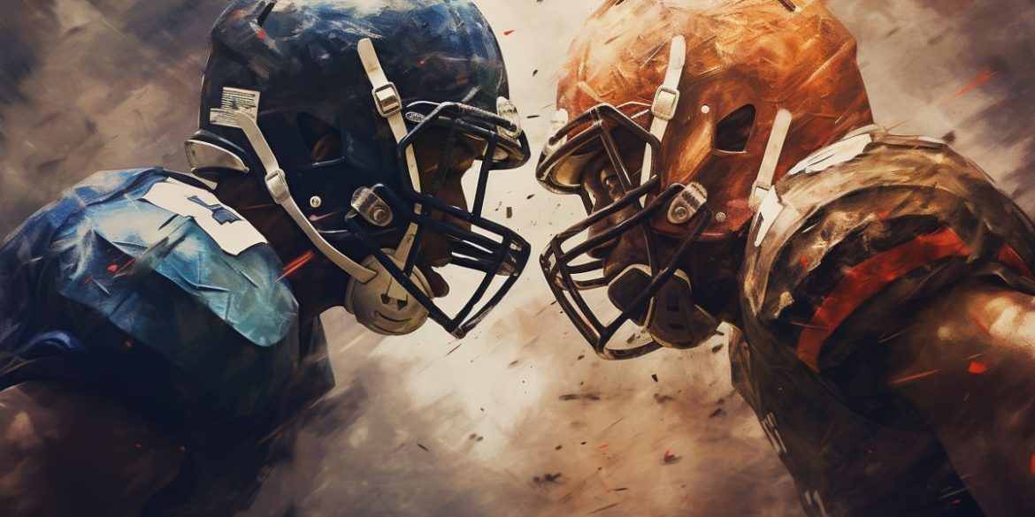 This shows two football players.