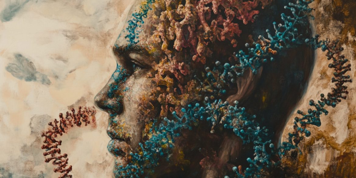 This shows a head and DNA.