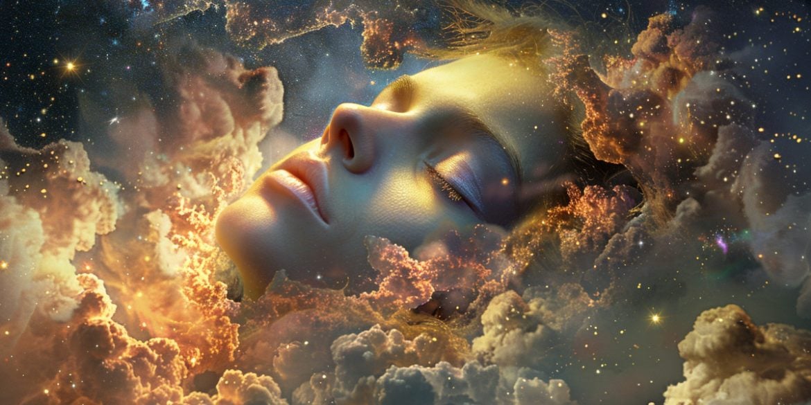 This shows a woman sleeping.