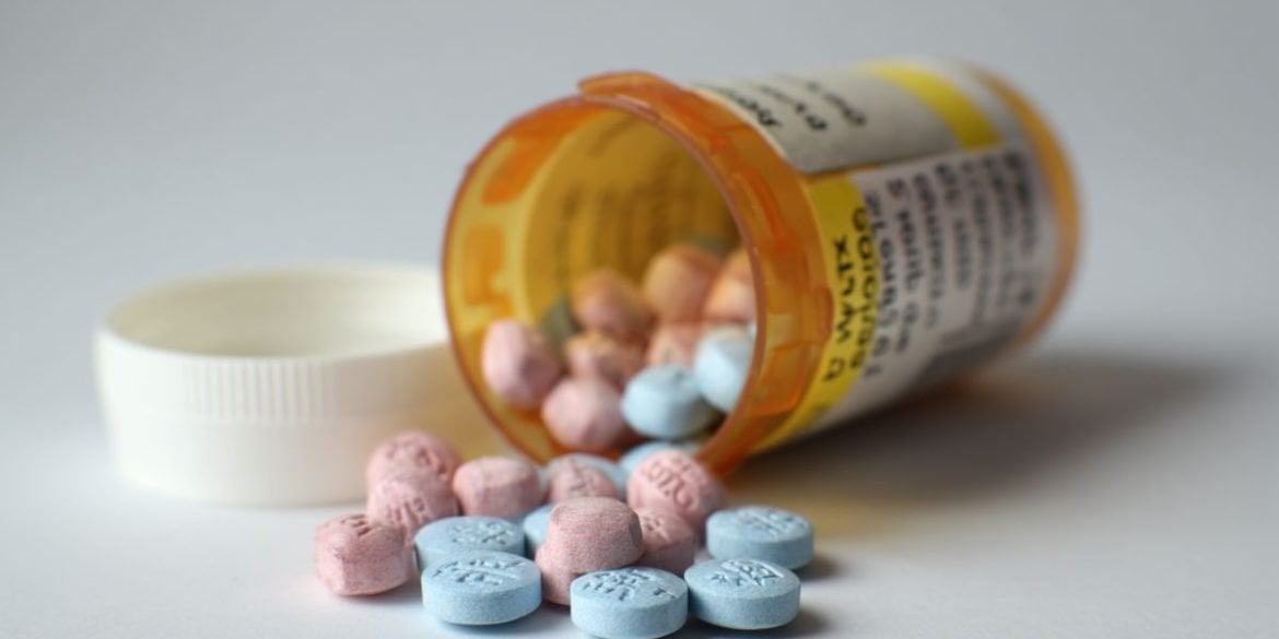 This shows an open pill bottle.