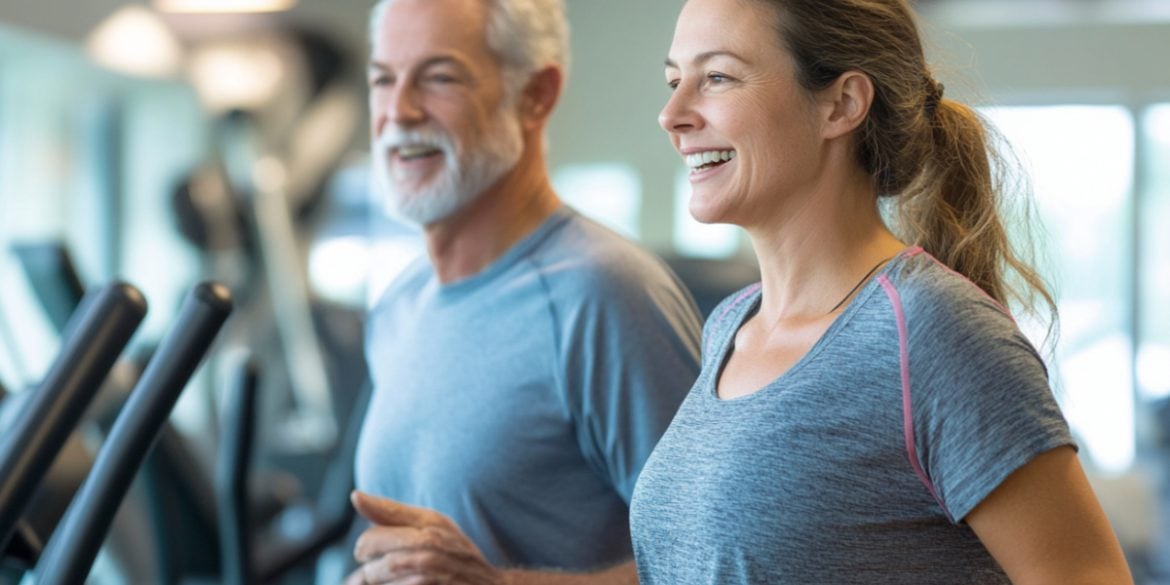 This shows people exercising.