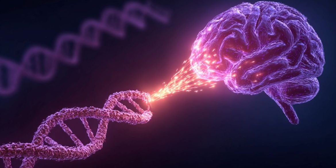 This shows DNA and a brain.