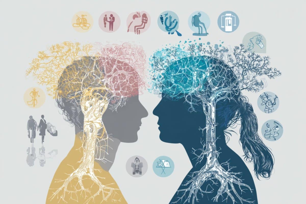 This shows the outline of a man and a woman.