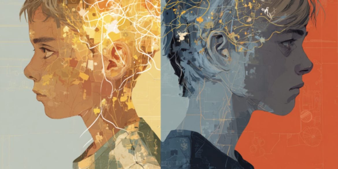 This shows the outline of two people.