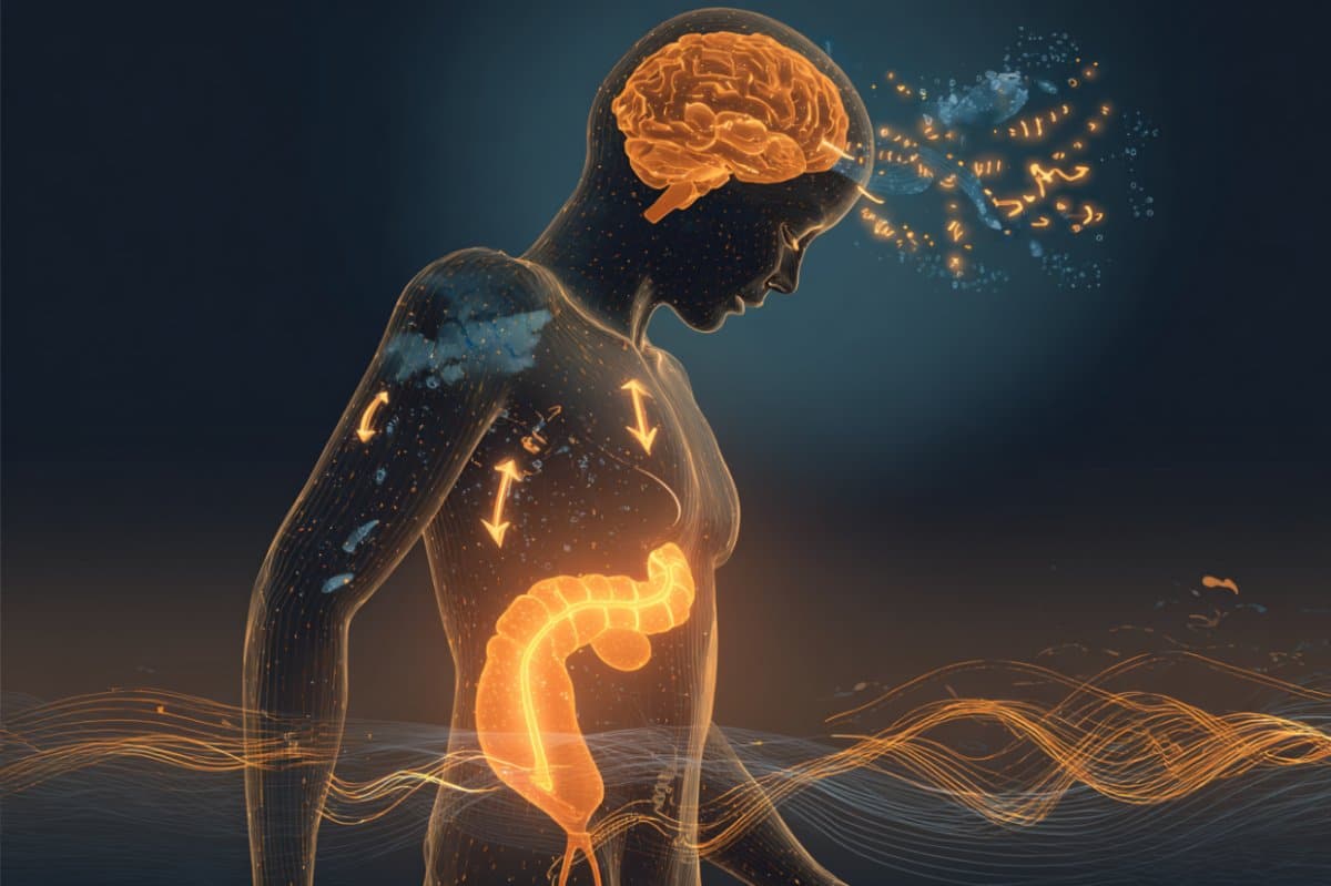 This shows the outline of a person with the brain and pancreas highlighted.