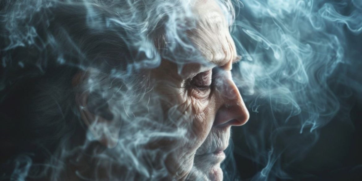 This shows an older man.