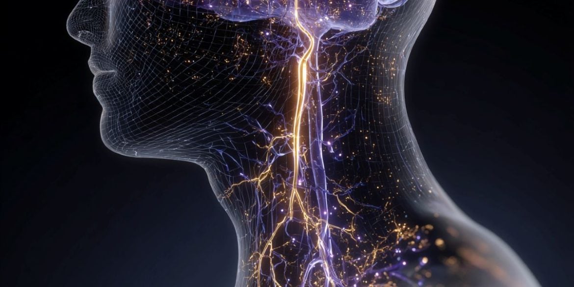 This shows the vascular system in the head and neck.