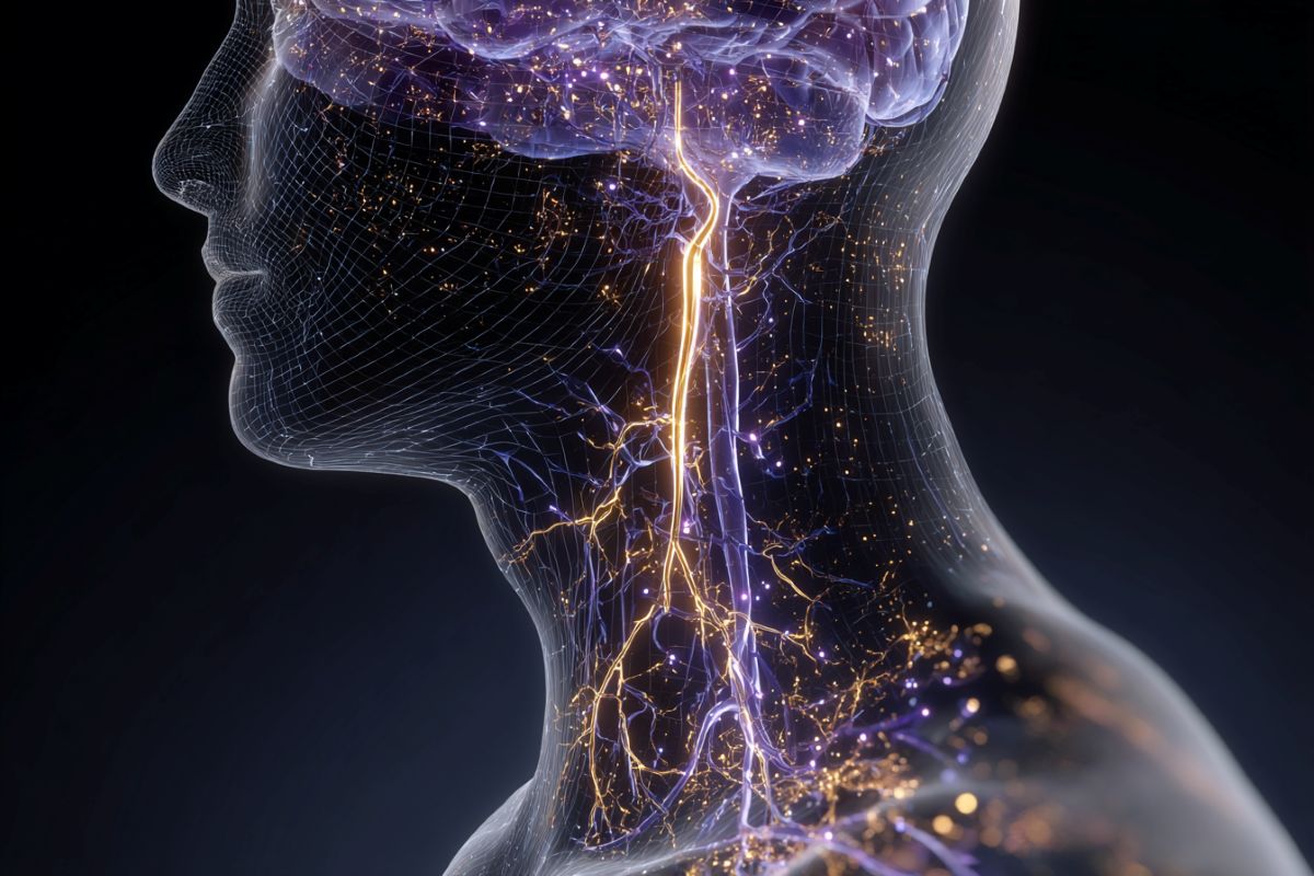 This shows the vascular system in the head and neck.