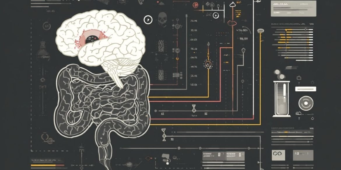 This shows a brain and a gut.