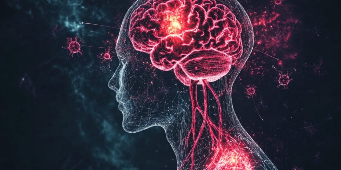 This shows a head and a brain.