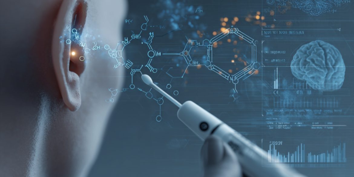 This shows a person cleaning their ear.