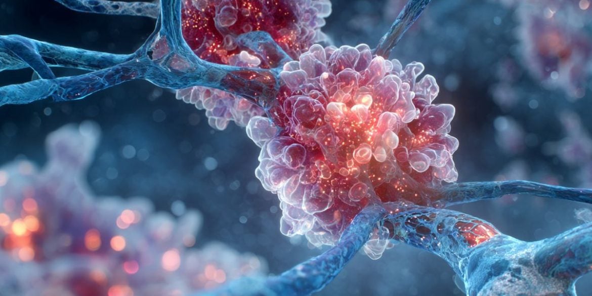 This shows a neuron.