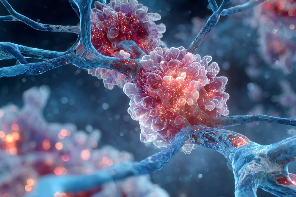 This shows a neuron.