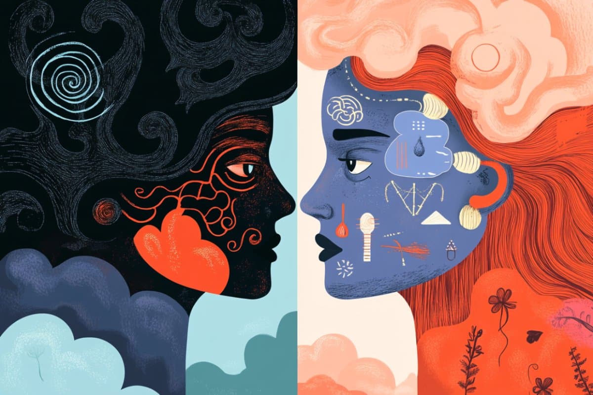 This shows two heads.