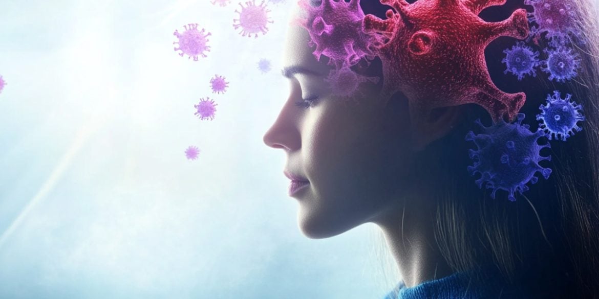 This shows a woman's face.