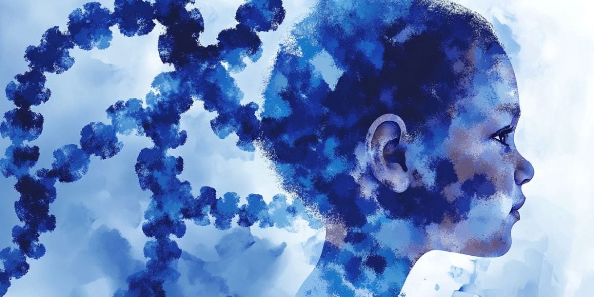 This shows DNA and a child.