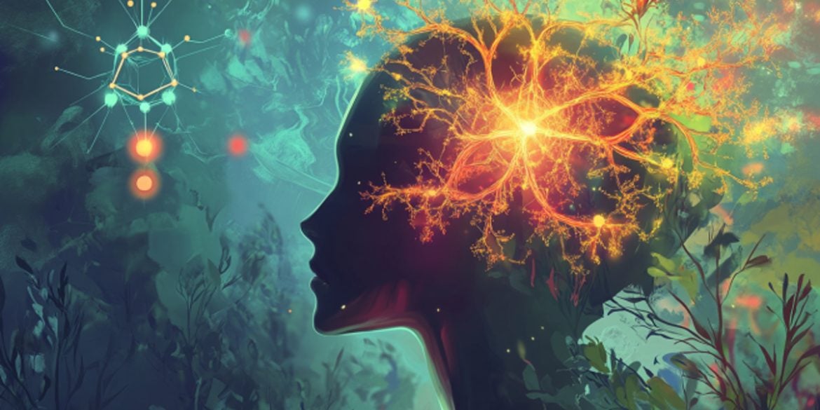 This shows a head and neurons.