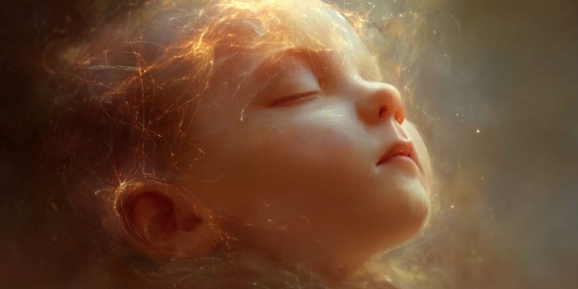 This shows a baby's face.