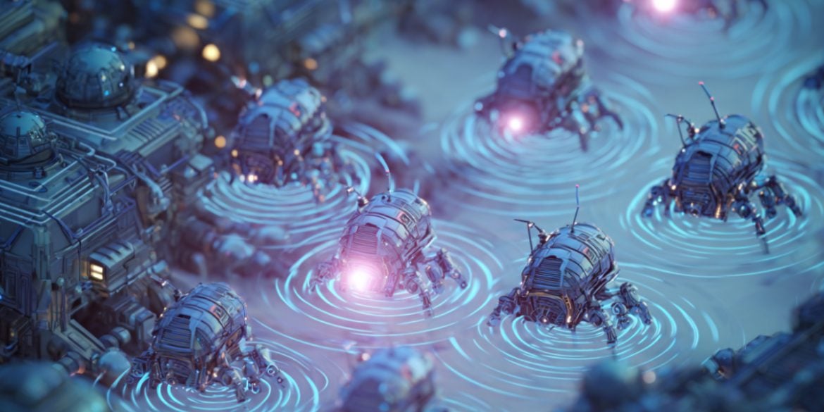 This shows small robots.