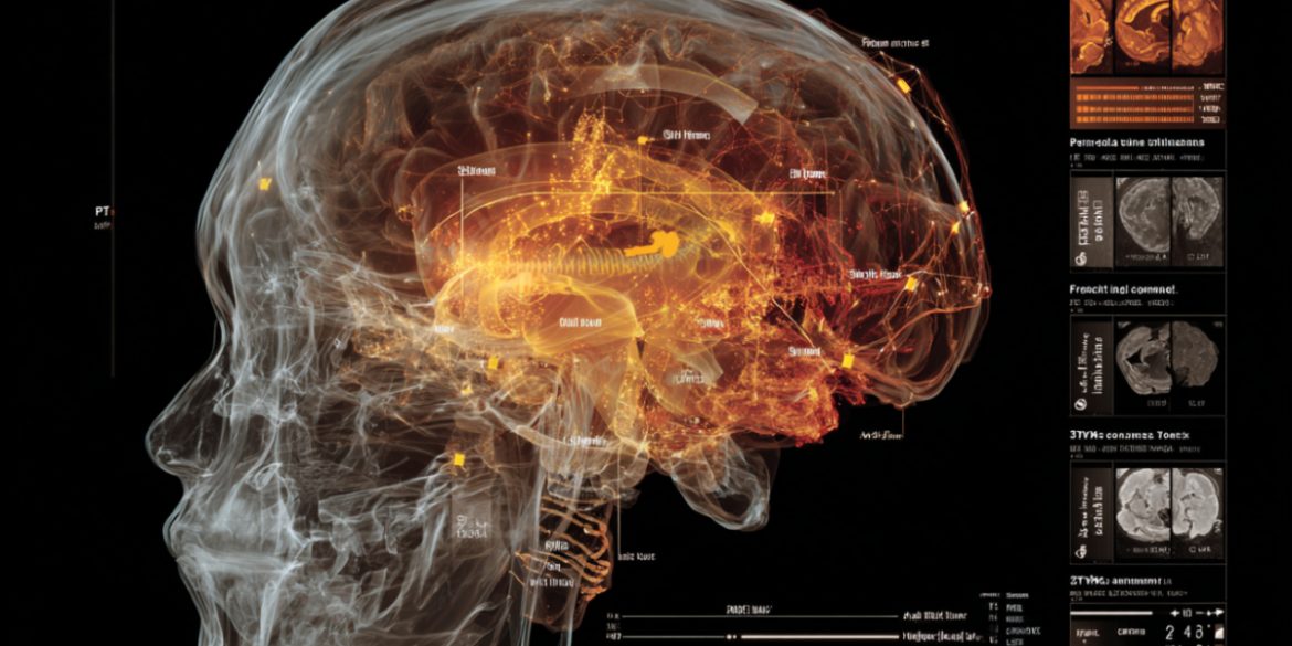 This shows a skull and a brain.