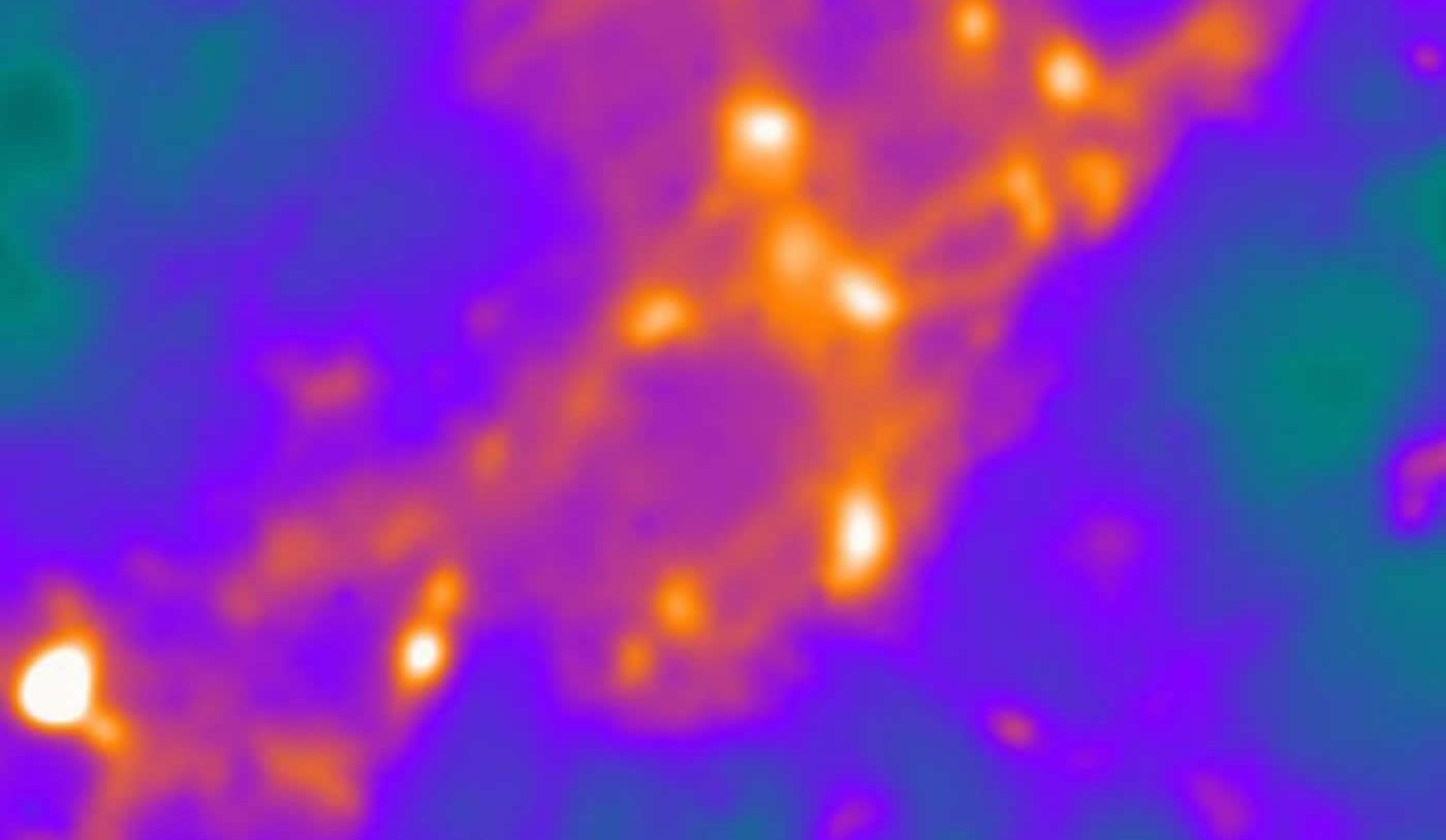 Image shows a close up look at a synapse.