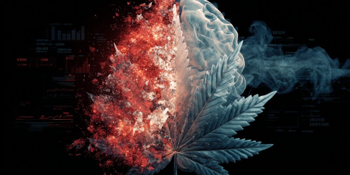 This shows a featured brain and a cannabis leaf.