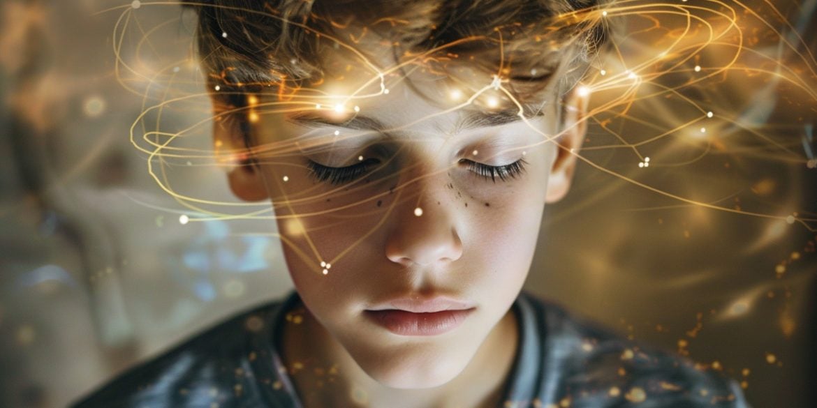 This shows a teenager deep in thought.