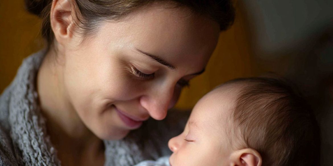 This shows a mom and newborn.